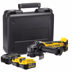 Meuleuse d'angle Stanley SFMCG700M2K-QW; 18 V; 2x4,0 Ah accu.