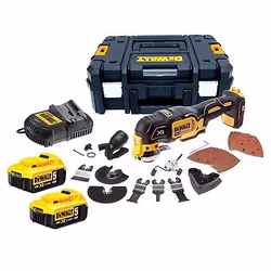 Outil Multi-fonction DeWalt DCS356P2-QW; 18 V; 2x5,0 Ah accu.