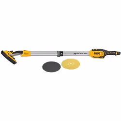 DeWALT DCE800N-XJ, Ponceuse pour cloisons sèches, Velcro, Noir, Argent, Jaune, Sans brosse, 700 tr/min, 1200 tr/min