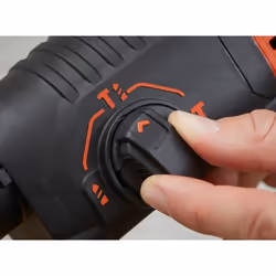 Black & Decker BEHS01K-QS perceuse 1600 tr/min SDS Plus Noir, Orange - Vue supplémentaire 9
