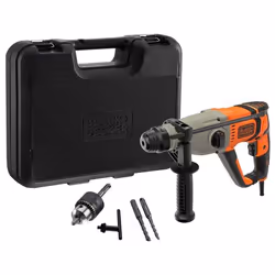 Black & Decker BEHS02K-QS perceuse 1200 tr/min SDS Plus Gris, Orange