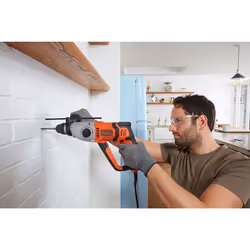 Black & Decker BEHS02K-QS perceuse 1200 tr/min SDS Plus Gris, Orange - Vue supplémentaire 5