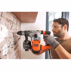 Black & Decker BEHS03K Perforateur SDS Plus Filaire 1250W Noir Orange - Vue supplémentaire 7