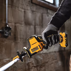 DeWALT DCS312D2-QW Scies alternatives 2800 spm Noir, Jaune