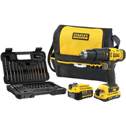 Stanley - fatmax SFMCD711DMA-QW - Perceuse-Visseuse de Impact V20, 18V, 2 vitesses, incl. set de accessoires de 50 pcs, 1 batterie de 2.0 Ah, 1