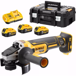 Meuleuse d'angle DeWalt DCG405P3-QW; 18 V; 3x5,0 Ah accu.