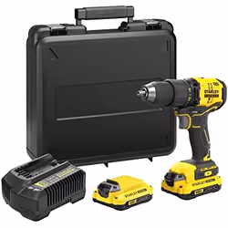 Perceuse Stanley SFMCD710D2K-QW; 18 V; 2x2 Ah accu.
