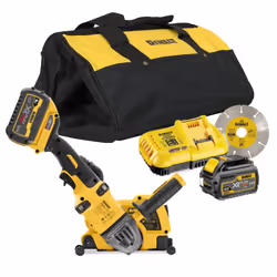 Mur chasseur DeWalt DCG4610T2-QW; 2x6,0 Ah accu.