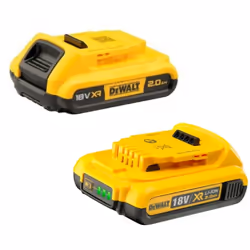 Dewalt DCB183D2 Lot de batteries 2 compatible avec tous les produits XR. Ces batteries Dewalt DCB183D2 ont intégré la technol ...