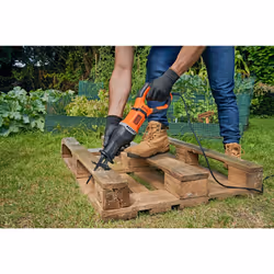 Black & Decker BES301-QS Scies alternatives 2800 spm 750 W Noir, Orange - Vue supplémentaire 5