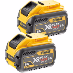 DeWALT DCB547X2-XJ, Batterie, 9 Ah, 54 V, DeWalt, Discharge overcurrent, Surchauffe, Surcharge, 2 pièce(s)