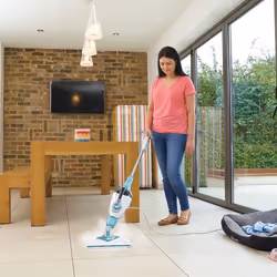 Black & Decker BHSM166DSM nettoyeur vapeur Steam mop 0,5 L 1600 W Couleur aqua, Blanc - Vue supplémentaire 11