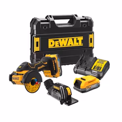 Meuleuse d'angle DeWalt DCS438E2T-QW; 18 V; 2x1,7 Ah accu.