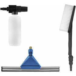 Black&decker - kit de nettoyage 3 pièces: bouteille spray + brosse longue + raclette de sol black+decker BZOSBSK3-XJ