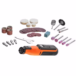 Outil rotatif Black & Decker BCRT8I-XJ; 7,2 V + 36 accessoires