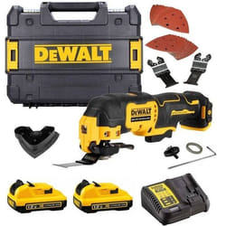 Outil Multi-fonction DeWalt DCS353D2-QW; 12 V; 2x2,0 Ah accu.