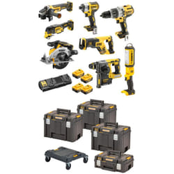 Dewalt - Kit perceuse à percussion sans fil 18V / 5Ah dcd 996, dcf 887, dch 273, dcg 405, dcs 367, dcs 356, dcs 565, dcl 050, dcb 184