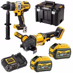 Ensemble d'outils DeWalt DCK2016T2T-QW (DCD999 + DCG418); 2x6,0 Ah accu.
