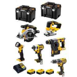 Kit DCK690P3T (DCD796 DCF887 DCH273 DCS334 DCS565 DCL040 3 x 5,0 Ah DCB1104 2 x tstak vi) - Dewalt
