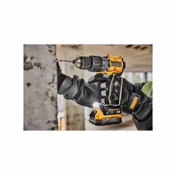 Perceuse d'impact de batterie DeWalt DCD805E1T-QW; 18 V; 1x1,7 Ah accu.