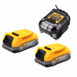 Batterie DeWalt DCB1102E2-QW; 18 V; 2x1,7 Ah; Li-ion + Chargeur DCB1102
