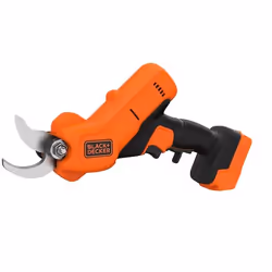 Black & Decker Akku-Gartenschere 18V/2.0Ah BCPP18D1, Cisaille électrique, Orange, 2,5 cm, Batterie, 2 Ah, 18 V
