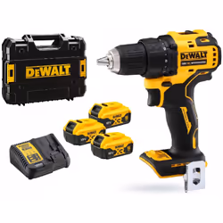 Perceuse DeWalt DCD708P3T-QW; 18 V; 3x5,0 Ah accu.