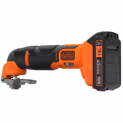 Outil Multi-fonction Black & Decker BDCOS18D1K-QW; 18 V; 1x2,0 Ah batterie. + accessoires - Vue supplémentaire 6