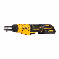 DeWALT DCF504L1G-QW, Douille à choc, Sans brosse, Noir, Jaune, 1/4", 250 tr/min, 54 N·m