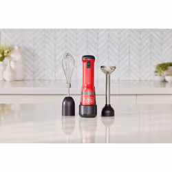 Black & Decker BCKM1012KR blender 0,7 L Mélangeur par immersion Rouge, Acier inoxydable