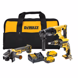 Ensemble d'outils DeWalt DCK304P2-QW (DCF620 + DCG405 + DCH133); 18 V; 2x5,0 Ah accu.