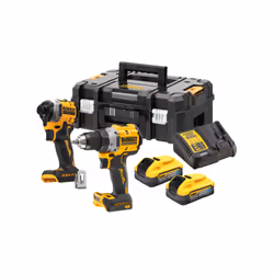 Ensemble d'outils DeWalt (DCD800 + DCF850); 18 V; 2x5,0 Ah accu.