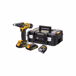 Outil de rivetage sans fil DeWalt DCF403D2GT-QW; 18 V; 2x2,0 Ah accu.