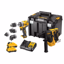 Ensemble d'outils DeWalt DCK2101L2T-QW (DCH072 + DCD703); 12 V; 2x3,0 Ah accu.