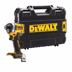 DeWALT DCF860NT-XJ, Visseuse à percussion, Poignée de pistolet, 1/4", Noir, Jaune, Sans brosse, 3800 tr/min