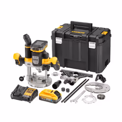 Routeur DeWalt DCW620H2-QW; 18 V; 2x5,0 Ah accu.