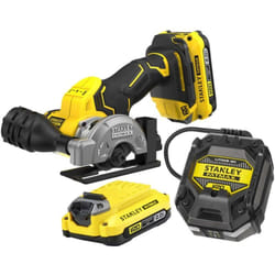 Stanley - fatmax V20 Meuleuse 76 mm Brushless 18V + 2 Batteries 2Ah SFMCM300D2-QW