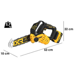 Tronçonneuse de branches DeWalt DCMPS520P1-QW; 18 V; 1x5,0 Ah accu.