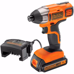 Perceuse d'impact de batterie Black & Decker BDCIM18D1A-QW; 18 V; 1x2,0 Ah accu.
