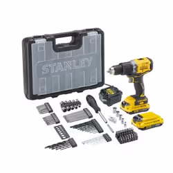 Perceuse à percussion sans fil Stanley SFMCD715D2A-QW; 18 V; 2x2,0 Ah akum. accu. + Accessoires