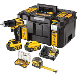 Kit perceuse 100 ans xr 18V 5Ah, mesure et coffret d'accessoires - DCZ100P2KT-QW - Dewalt