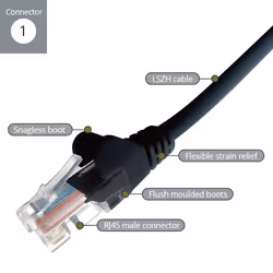 connektgear 31-0100BK câble de réseau Noir 10 m Cat6 U/UTP (UTP)