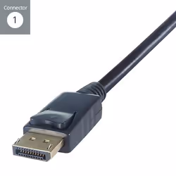 connektgear 26-6120 câble vidéo et adaptateur 2 m DisplayPort DVI-D Noir - Vue supplémentaire 2