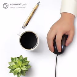connektgear 24-0542 souris Ambidextre USB Type-A Optique 1000 DPI