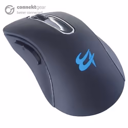 connektgear 24-0544, Ambidextre, Optique, RF sans fil, 1000 DPI, Noir, Blanc