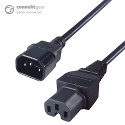 connektgear 27-0329, 2 m, Coupleur C14, Coupleur C15, 10 A