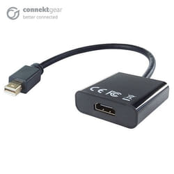 connektgear 26-0705 câble vidéo et adaptateur 0,22 m Mini DisplayPort HDMI Noir