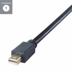 connektgear 26-0705 câble vidéo et adaptateur 0,22 m Mini DisplayPort HDMI Noir