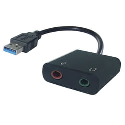 connektgear 26-2918 changeur de genre de câble USB-A 2x3.5mm Noir
