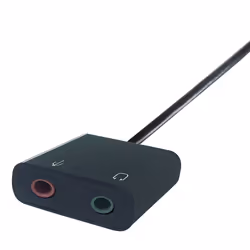 connektgear 26-2918 changeur de genre de câble USB-A 2x3.5mm Noir